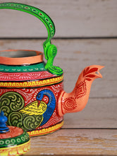 Load image into Gallery viewer, Pattachitra Art - Tin Teapot, Small