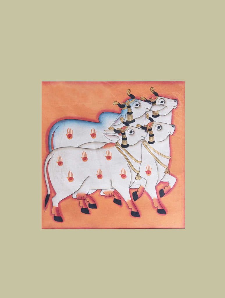 Pichwai Painting ❃ A Herd of Cows