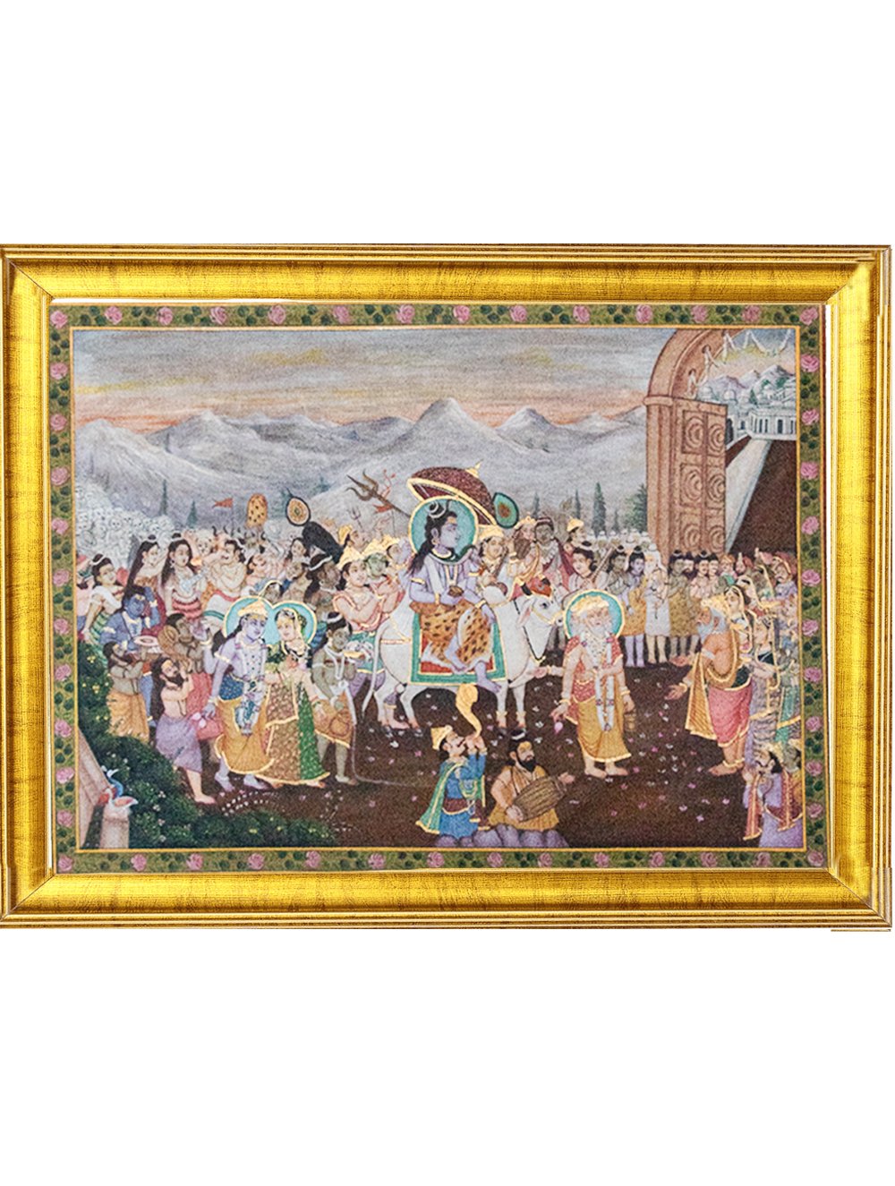 Load image into Gallery viewer, Pichwai Painting ❃ Shiva&#39;s Procession