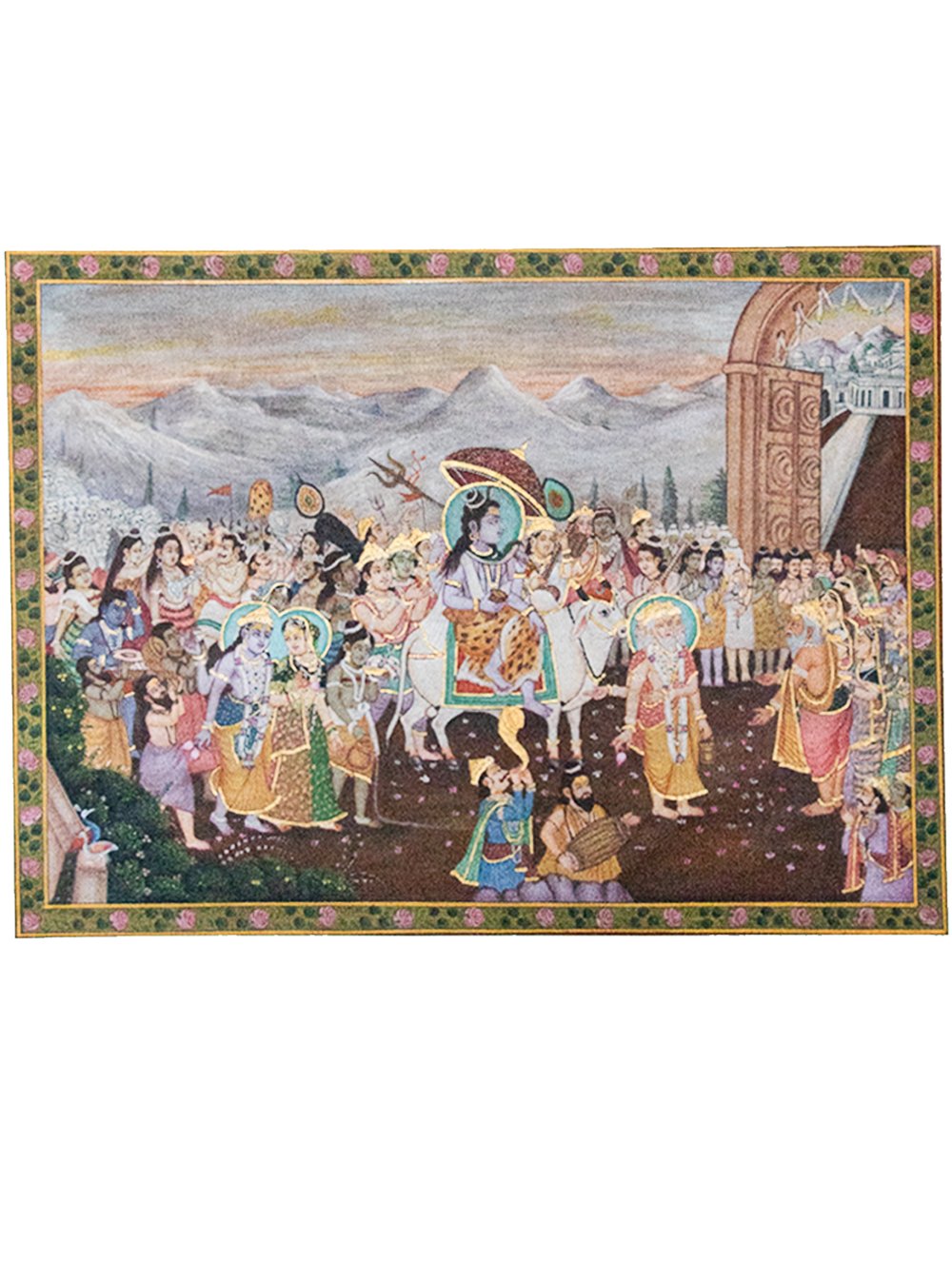 Load image into Gallery viewer, Pichwai Painting ❃ Shiva&#39;s Procession