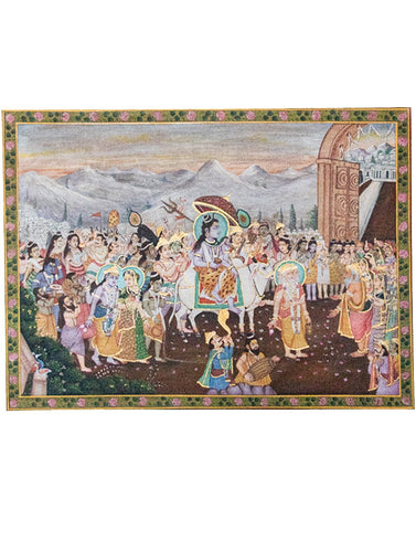 Pichwai Painting ❃ Shiva's Procession