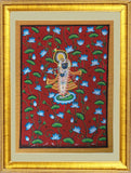 Pichwai Painting ❃ Srinathji Amongst Pichwai Florals (Framed)