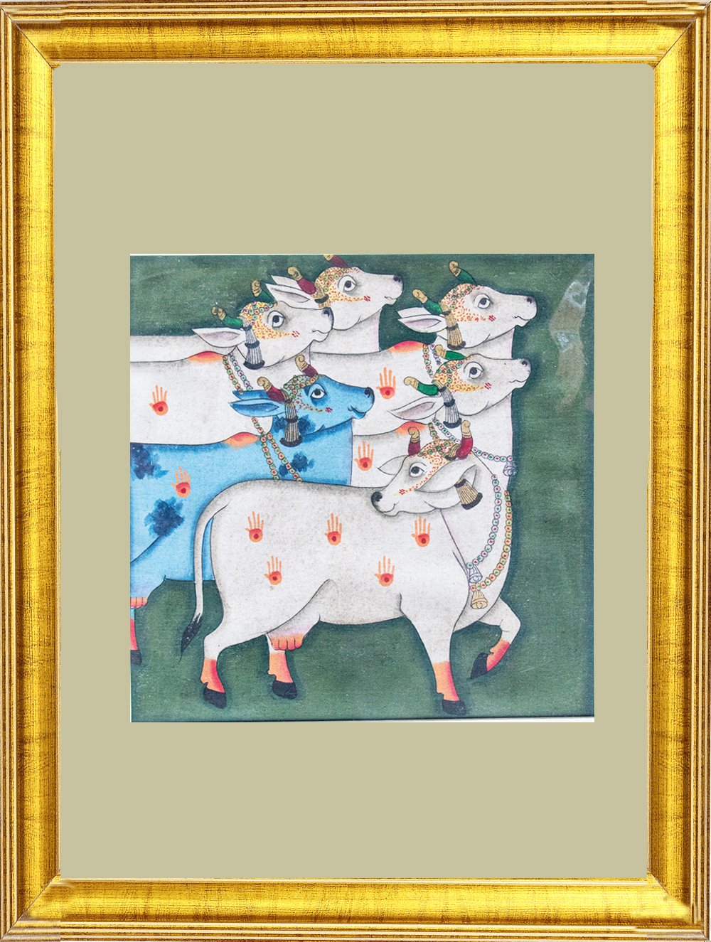 Load image into Gallery viewer, Pichwai Painting ❃ Srinathji as Cow 