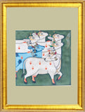 Pichwai Painting ❃ Srinathji as Cow (Framed)