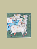 Pichwai Painting ❃ Srinathji as Cow (Unframed)