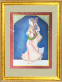 Pichwai Painting ❃ The Gopi Musician (Framed)