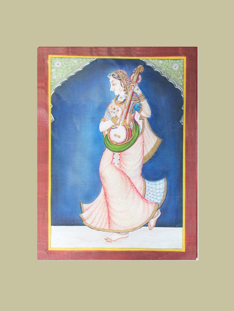 Pichwai Painting ❃ The Gopi Musician
