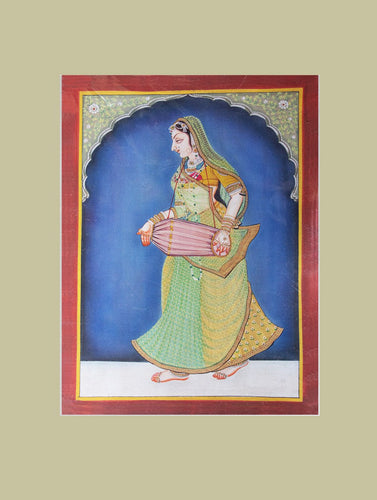 Pichwai Painting ❃ The Musician Gopi