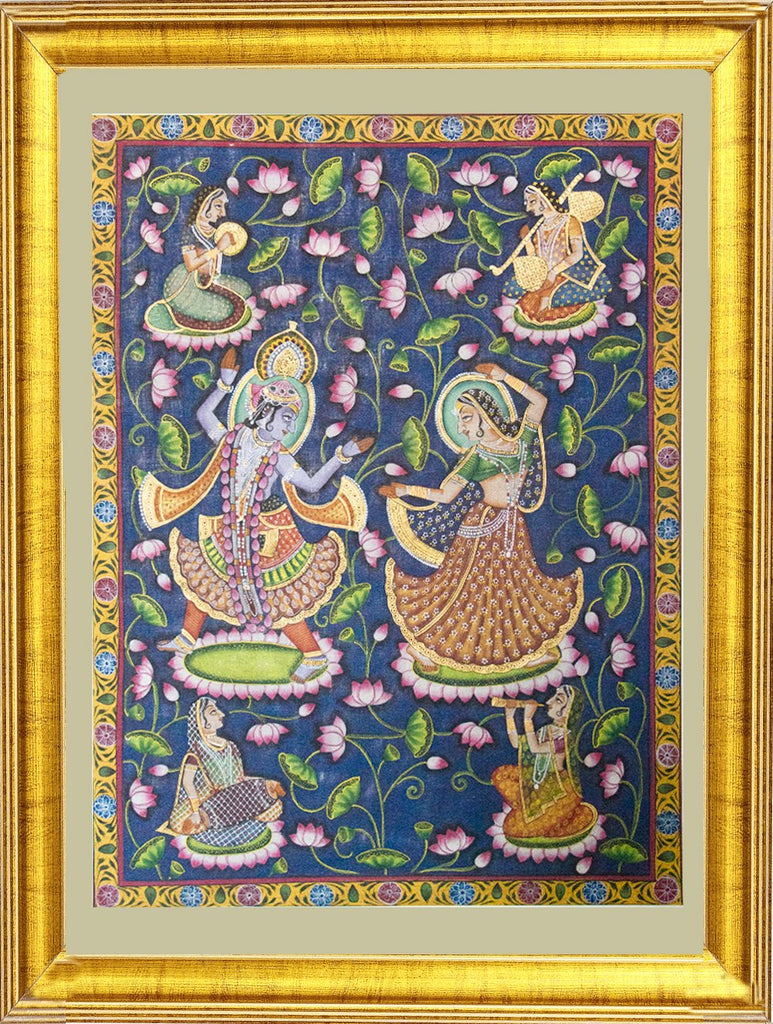 Pichwai Painting ❃ The dance of Krishna & Radha 
