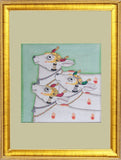 Pichwai Painting ❃ Three Cows (Framed)