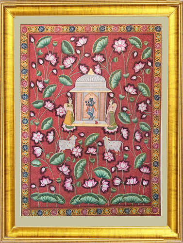 Pichwai Painting ❃ Women Worshipping Srinathji 