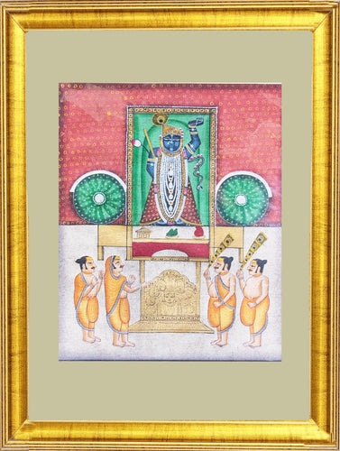 Pichwai Painting ❃ Worship of Srinathji