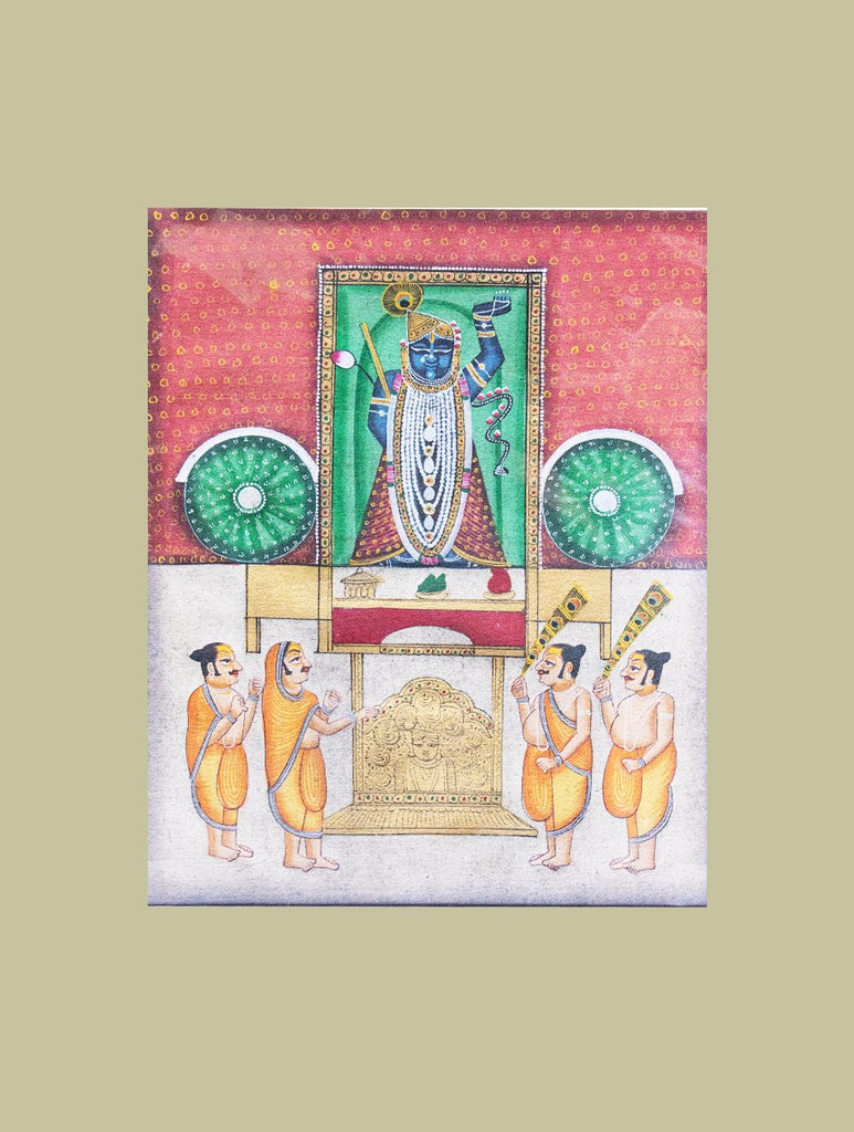 Pichwai Painting ❃ Worship of Srinathji