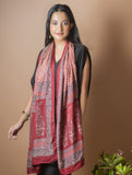 Pure Silk Bagh Printed Stole - Floral Chain