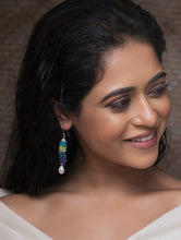 Load image into Gallery viewer, Pure Silver Earrings With Semi Precious Stones - Harmony of Colours