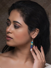 Load image into Gallery viewer, Pure Silver Earrings With Semi Precious Stones - Harmony of Colours