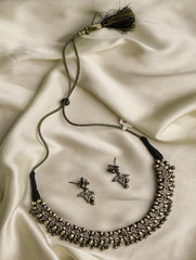 Pure Silver Traditional Maharashtrian Neckpiece - Belpan