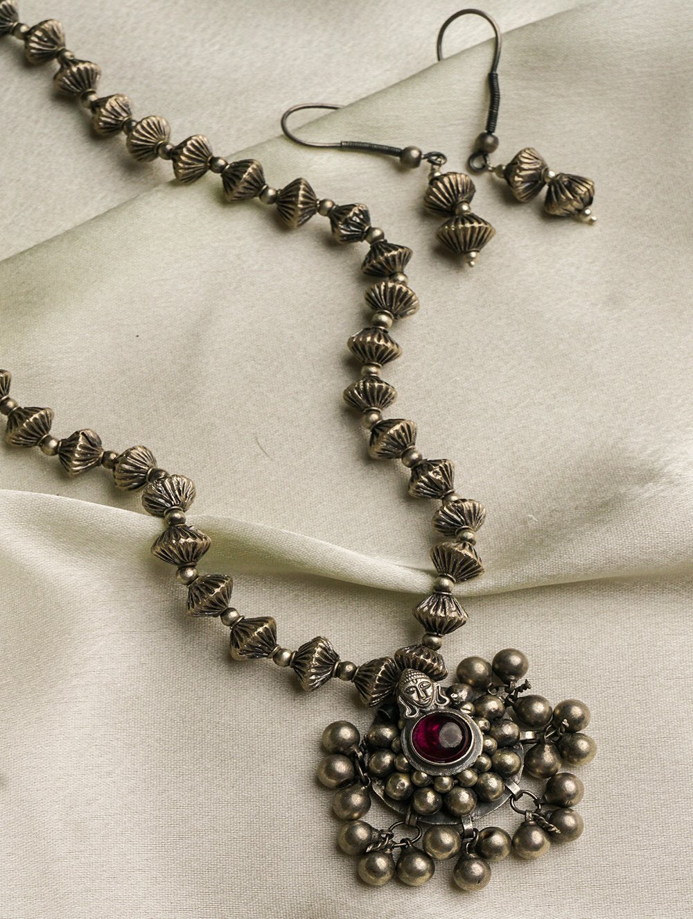 Pure Silver Traditional Maharashtrian Set - Javmani Saaz