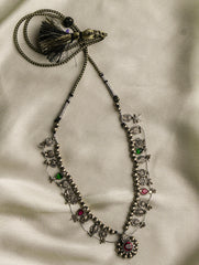 Pure Silver Traditional Maharashtrian Neckpiece - Saaz