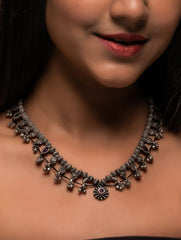 Pure Silver Traditional Maharashtrian Neckpiece - Saaz