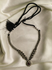 Pure Silver Traditional Maharashtrian Neckpiece - Thushi