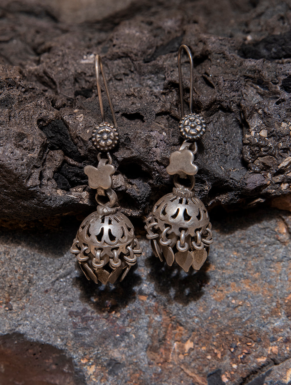 Load image into Gallery viewer, Pure Silver Earrings - Butterfly Danglers