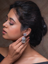 Load image into Gallery viewer, Pure Silver Earrings - Lotus Danglers