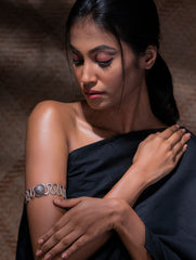 Pure Silver Traditional Maharashtrian Armband - Baazuband