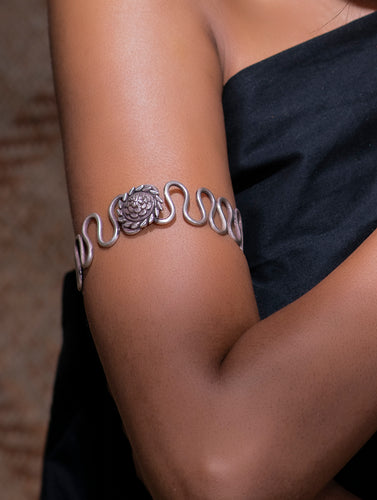 Pure Silver Traditional Maharashtrian Armband - Baazuband