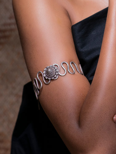 Pure Silver Traditional Maharashtrian Armband - Baazuband