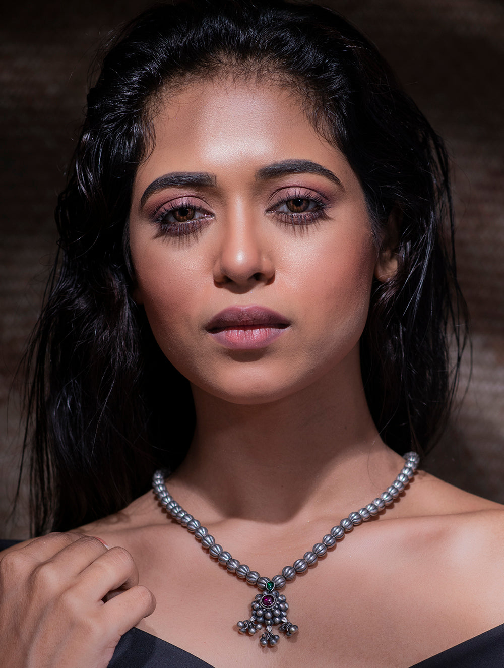 Pure Silver Traditional Maharashtrian Neckpiece - Javmani Mal