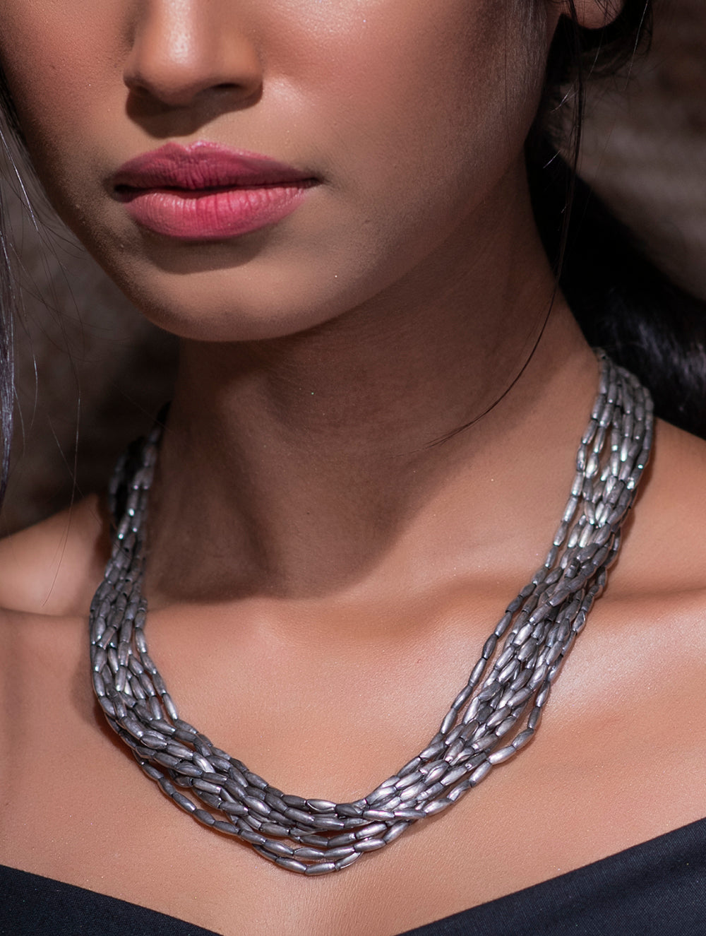 Pure Silver Traditional Maharashtrian Neckpiece - Tandulhar