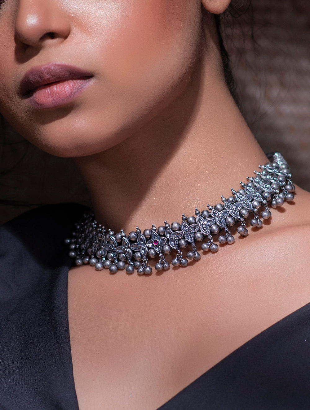 Pure Silver Traditional Maharashtrian Set - Belpan Tik