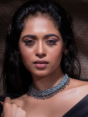 Pure Silver Traditional Maharashtrian Set - Belpan Tik