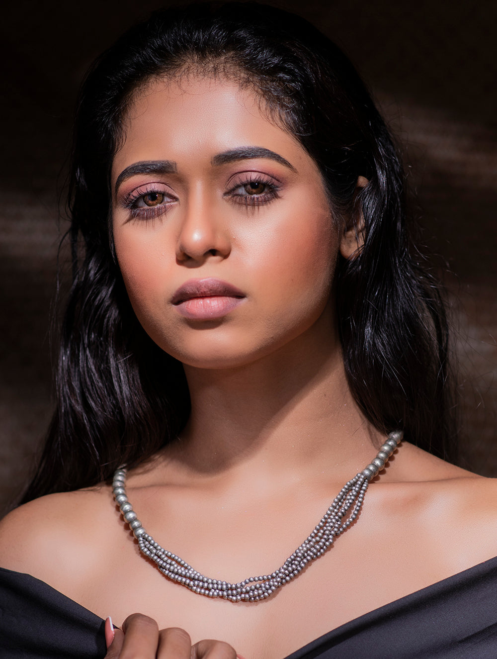 Pure Silver Traditional Maharashtrian Set - Gol Mani Neck