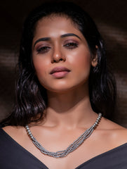 Pure Silver Traditional Maharashtrian Set - Gol Mani Neck