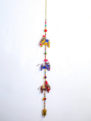Rajasthan Cloth Wall Hanging - Elephants