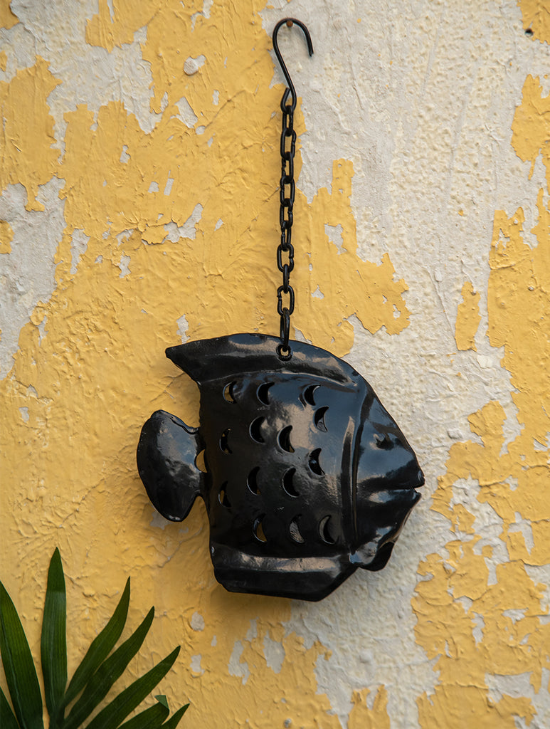 Rajasthani Metal Craft Hanging - Lantern Fish (Small)