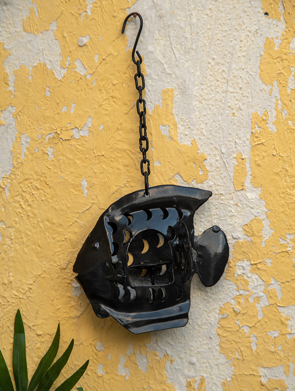 Load image into Gallery viewer, Rajasthani Metal Craft Hanging - Lantern Fish (Small)
