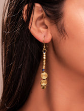 Load image into Gallery viewer, Rustic Dhokra Brass Metal Earring - Trinity