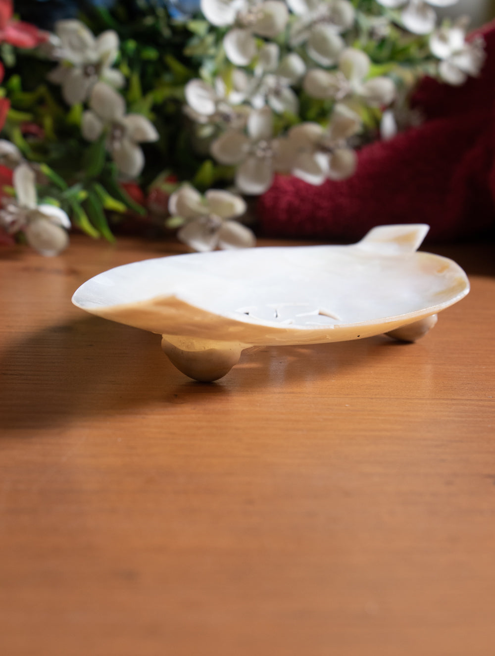 Shell Craft Soap Holder - Leaf - The India Craft House 