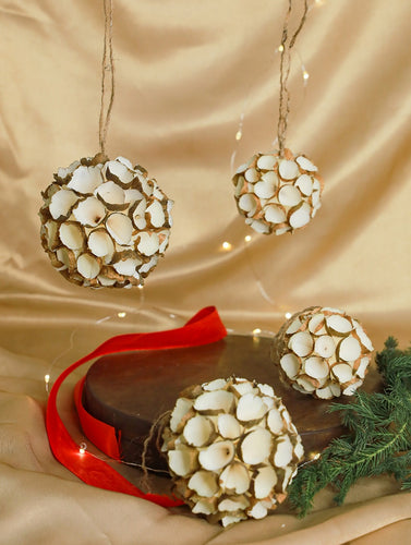 Shola Craft Xmas Decorations - Set of 4