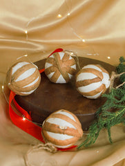 Shola Craft Xmas Decorations - Set of 4