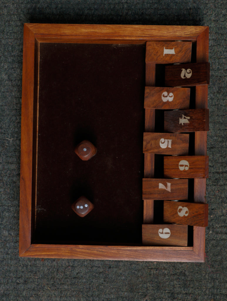 Shut The Box Wooden Game - The India Craft House 