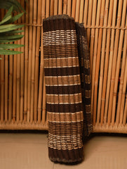 Soft Cotton Woven Yoga Mat - Red Striped