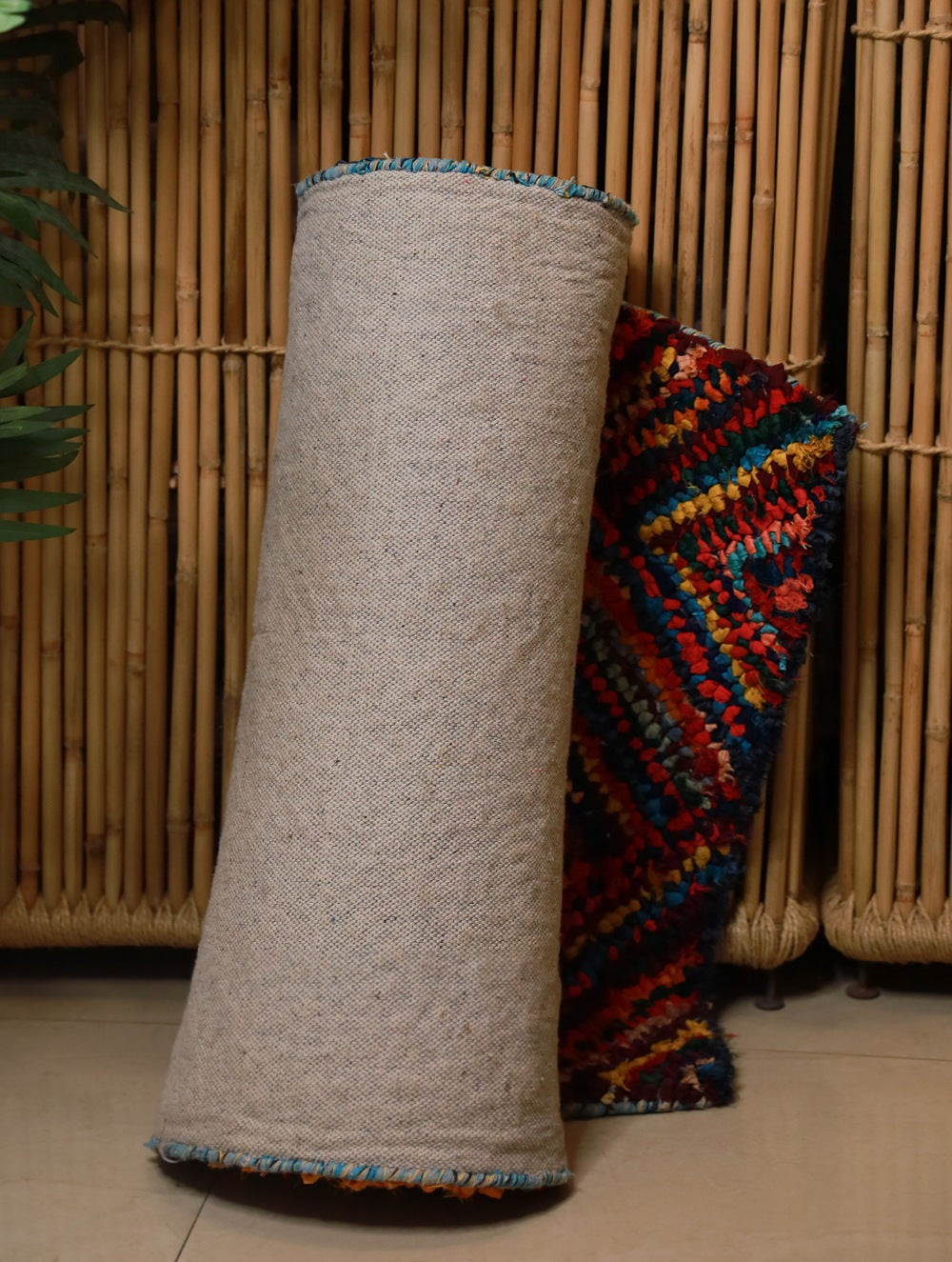Buy Soft Cotton Woven Yoga Mat - Vibrant Hues Online