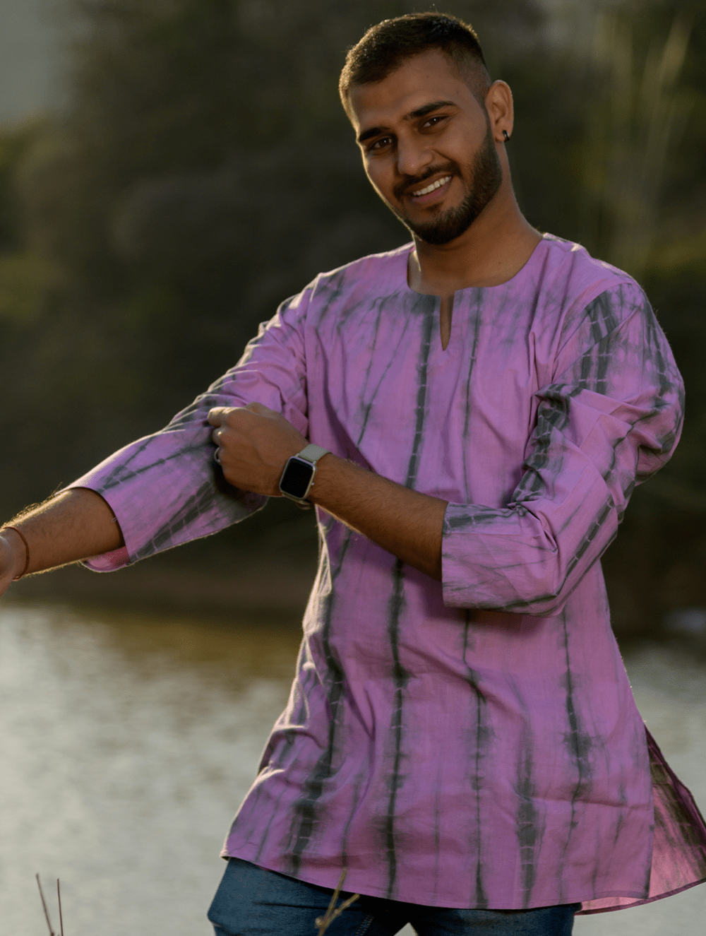 Indian Male Model In Green Traditional Kurta Front Pose Stock Photo,  Picture and Royalty Free Image. Image 77146291.