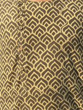 Load image into Gallery viewer, Summer Kurta - Dabu Hand Block Printed (Peacock Feather)
