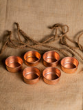 Tambat Handbeaten Copper Vati Bowls (Set of 6)