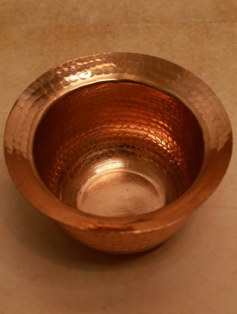 Tambat Handbeaten Copper Containers / Tealight Holders (Set of 2)